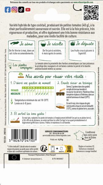 Potagères - Tomate Harmony HF1 - Graines d'Exception - MEDIA_PACKAGING_VERSO